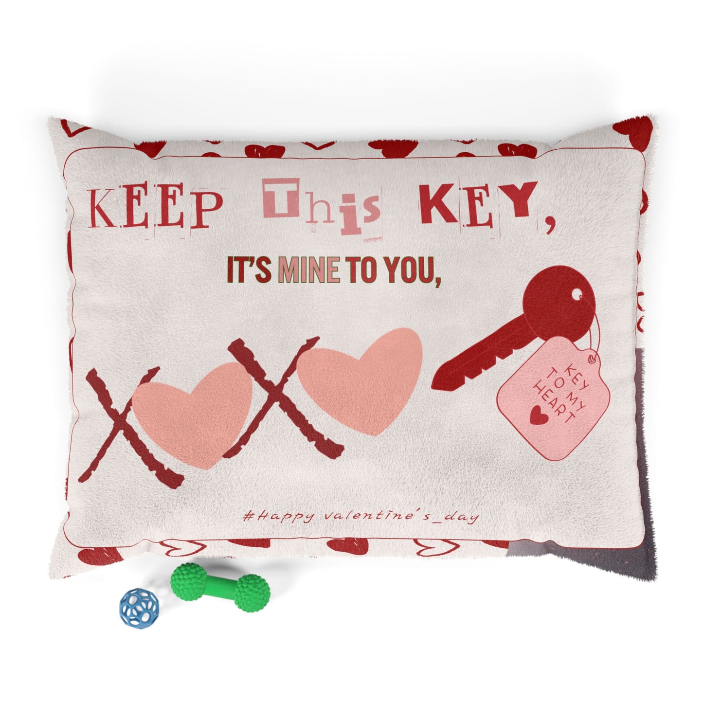 Valentine’s “Love You” Pet Bed 💘 | Cozy Gift for Fur Babies